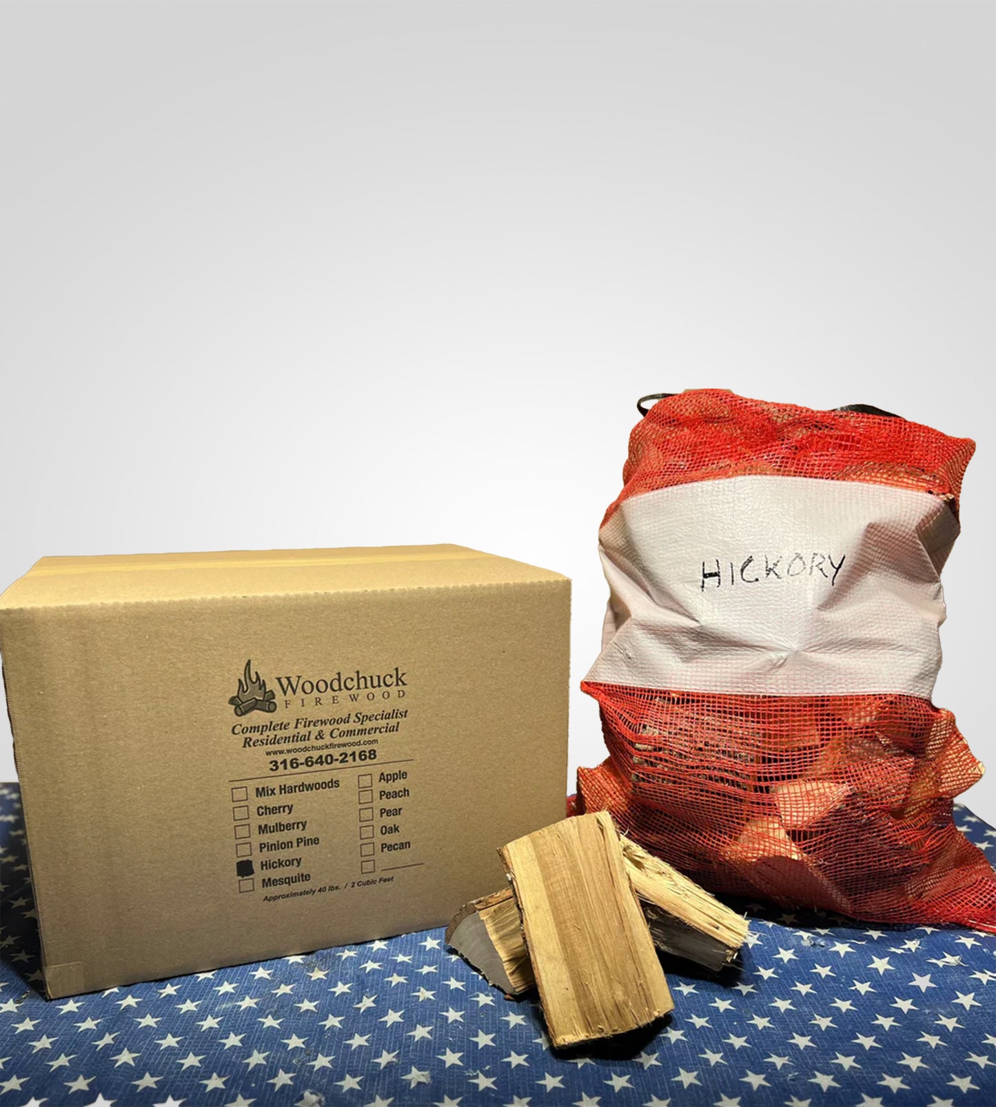 Hickory Chunks 40lbs Box