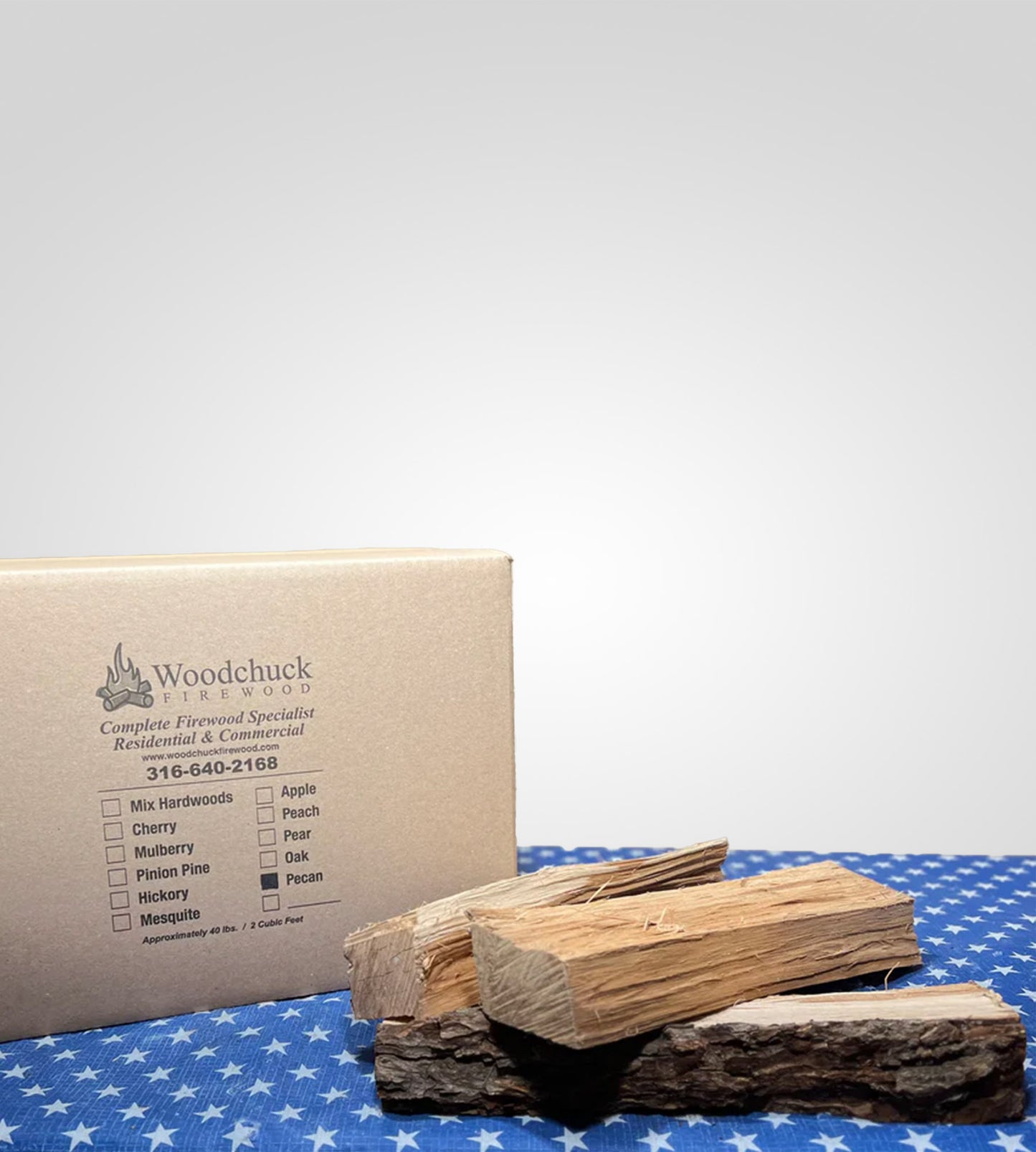 Pecan Logs 40lbs box