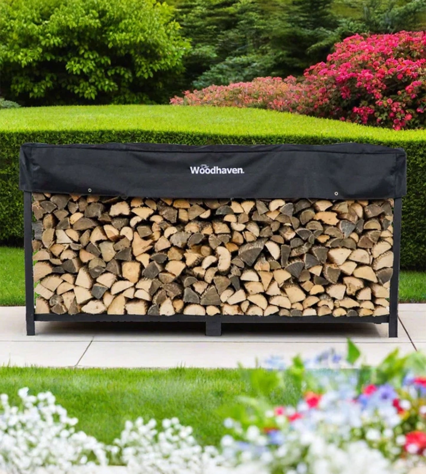 The Woodhaven 10ft Firewood Rack