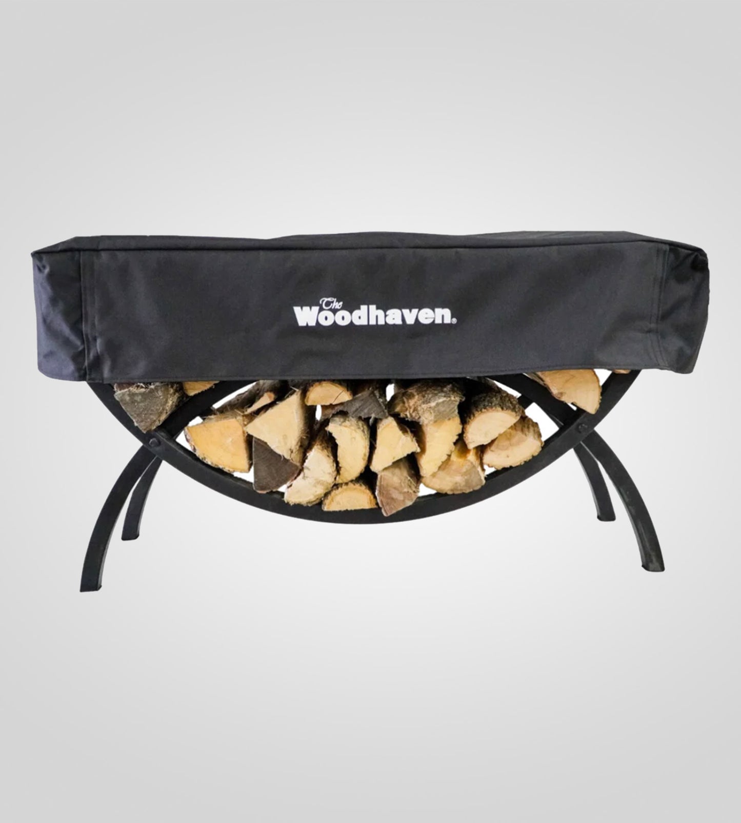 The Woodhaven 3ft Crescent Firewood Rack