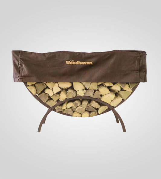 The Woodhaven 5ft Crescent Firewood Rack