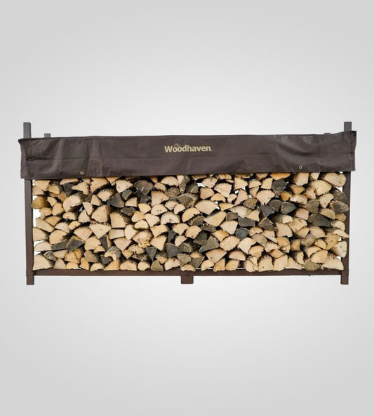 The Woodhaven 8ft Firewood Rack