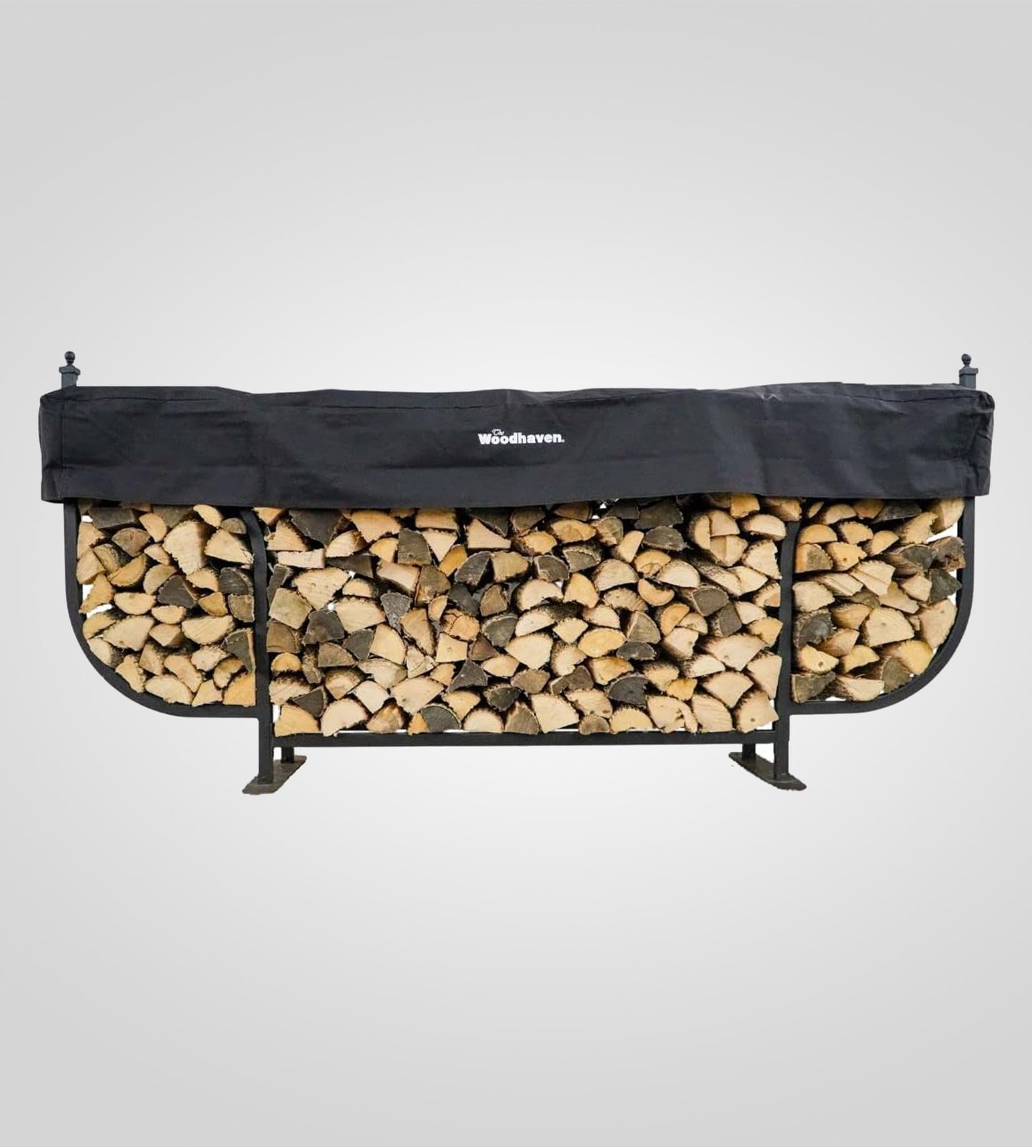 The Woodhaven 9ft Courtyard Firewood Rack