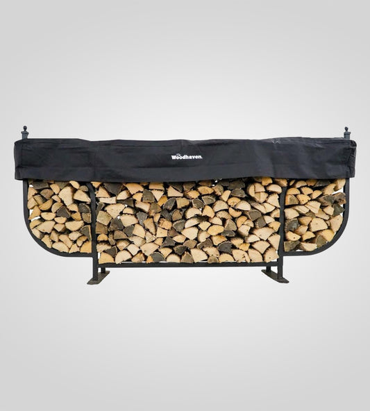 The Woodhaven 9ft Courtyard Firewood Rack