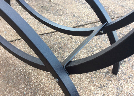 The Woodhaven 3ft Crescent Firewood Rack No Cover