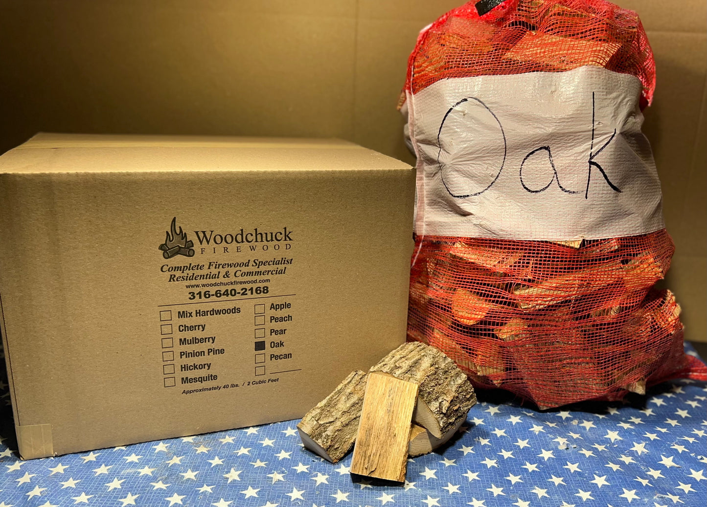 Post Oak Chunks 40lbs box